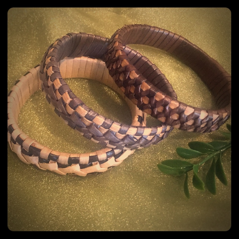 Handmade eco bangle bracelet